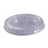 Empress Plastic Souffle Portion Cup Lid for 1.0 Ounce Cups - Clear, 50 Count